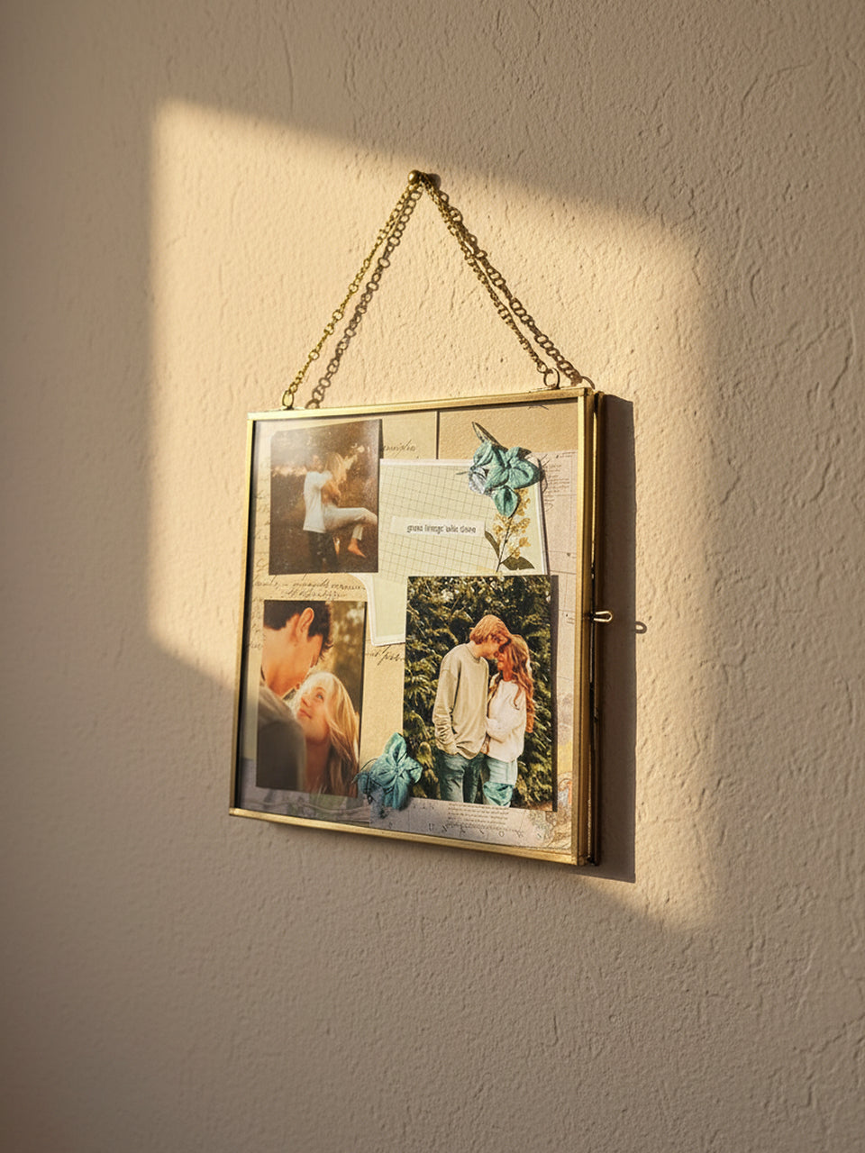 Customisable Gold Glass Photo Frame by tofha