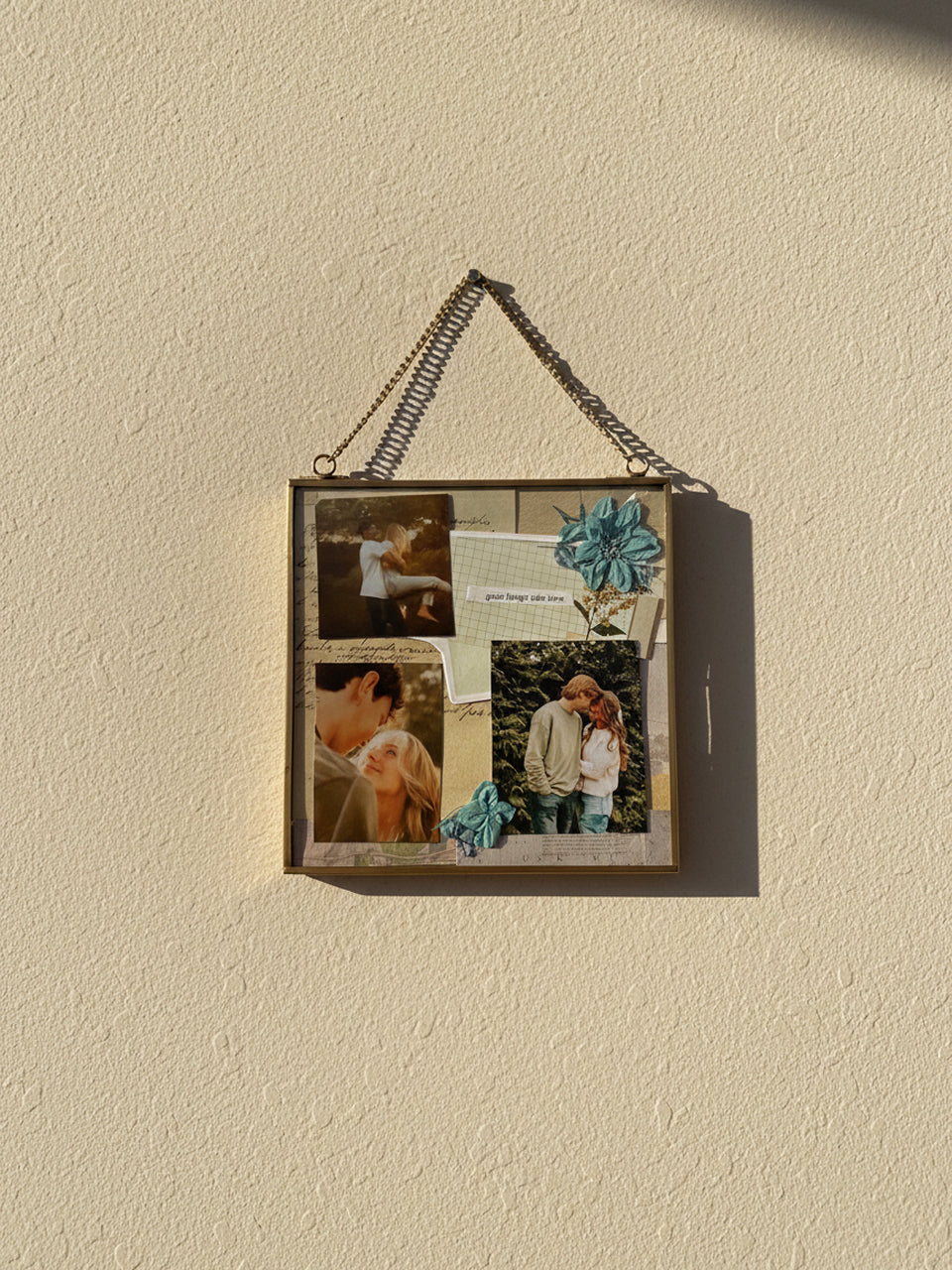 Customisable Gold Glass Photo Frame, photo 2