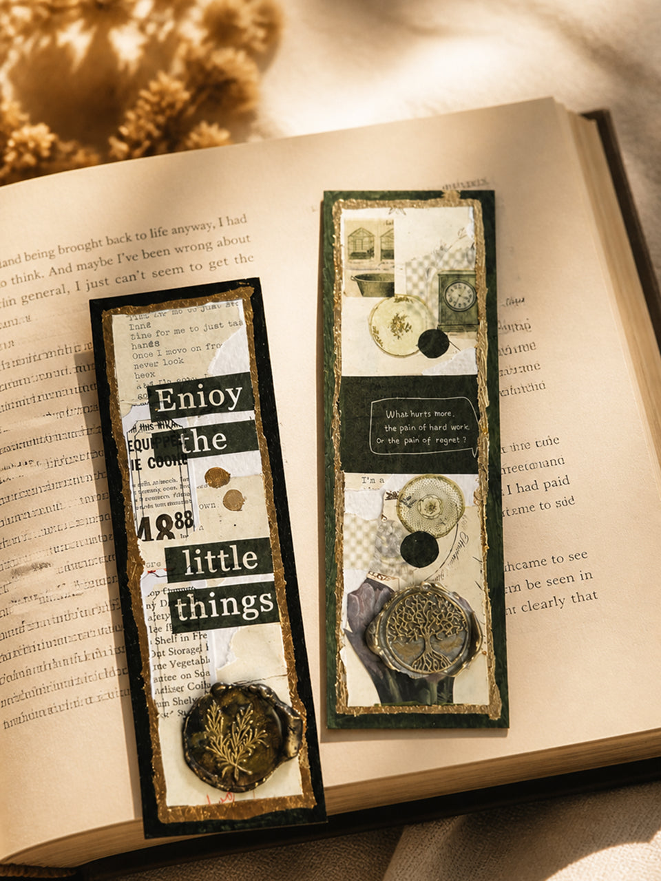 Green Wax Seal Journal Bookmarks, photo 2