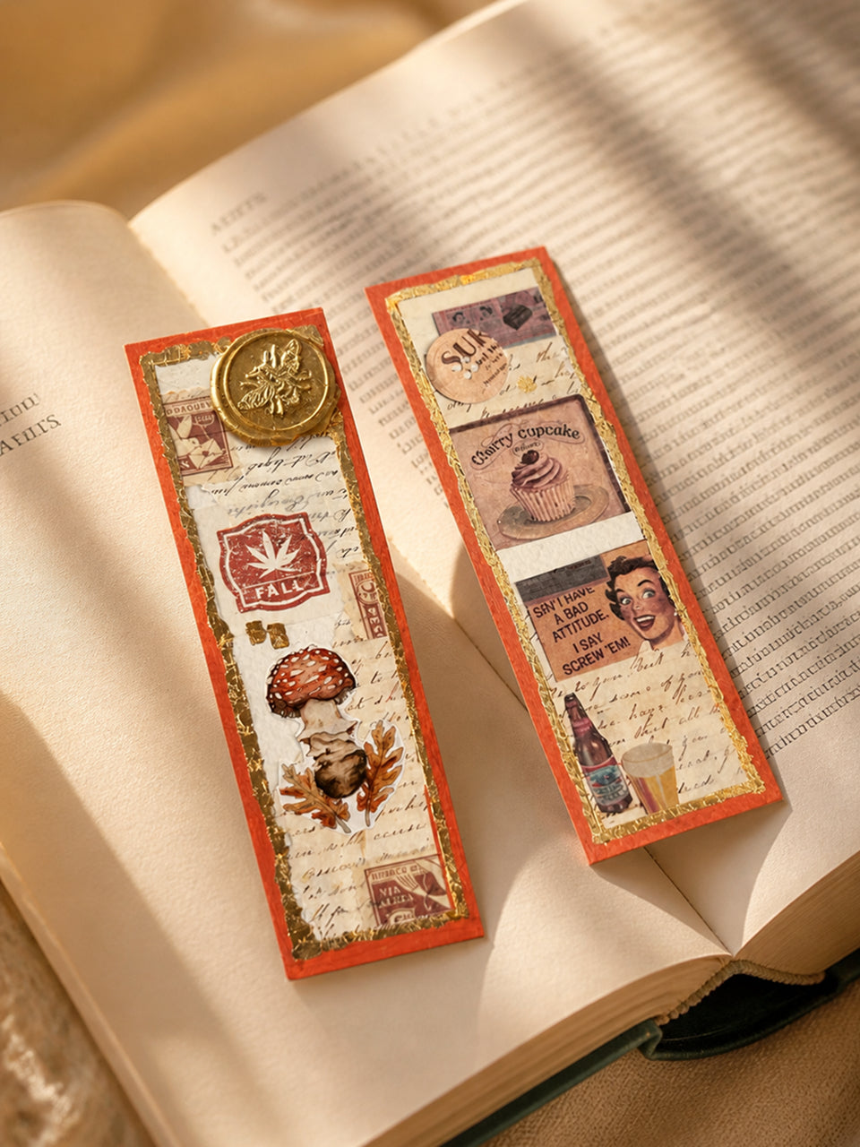 Orange Wax Seal Journal Bookmarks, photo 3