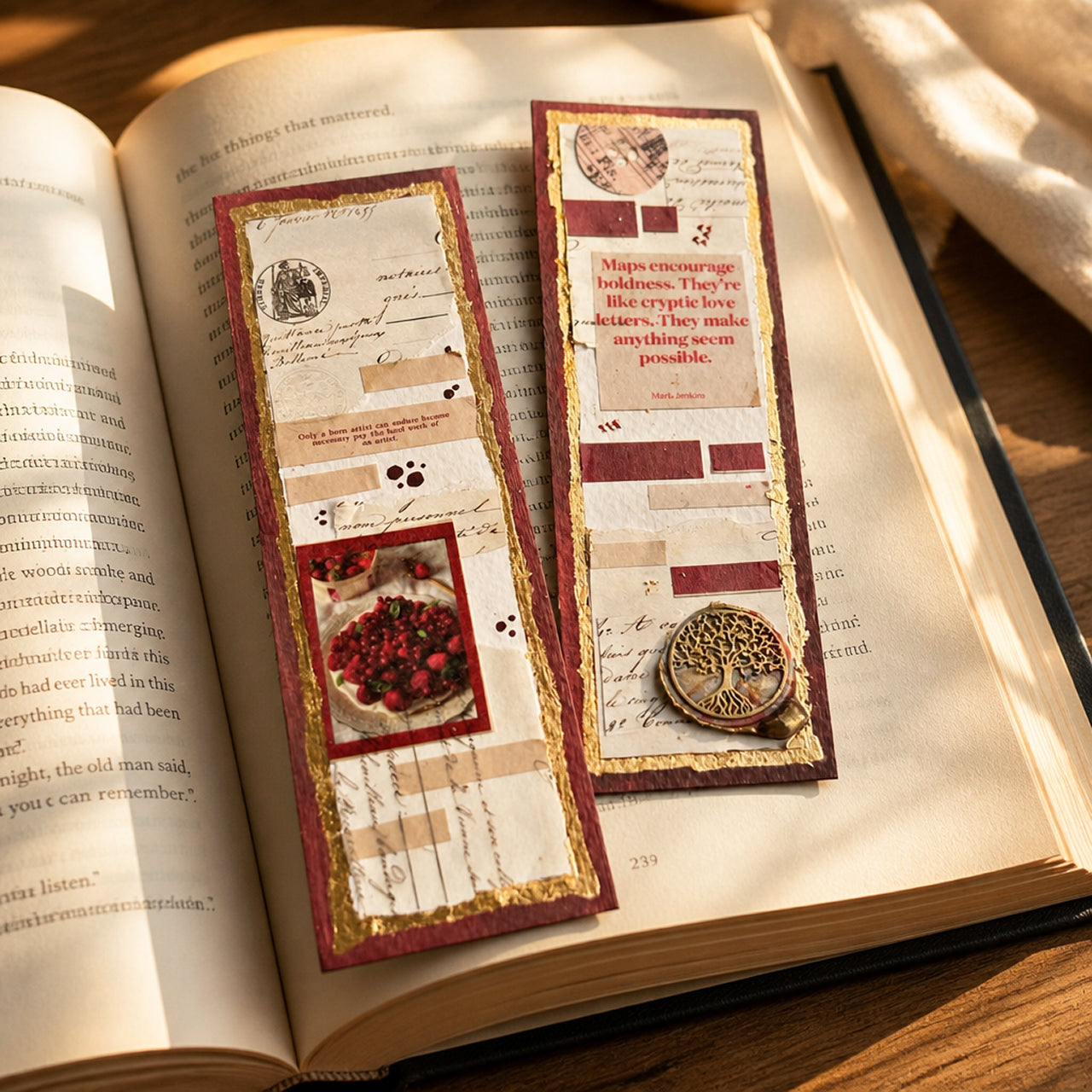Red Wax Seal Journal Bookmarks, photo 3