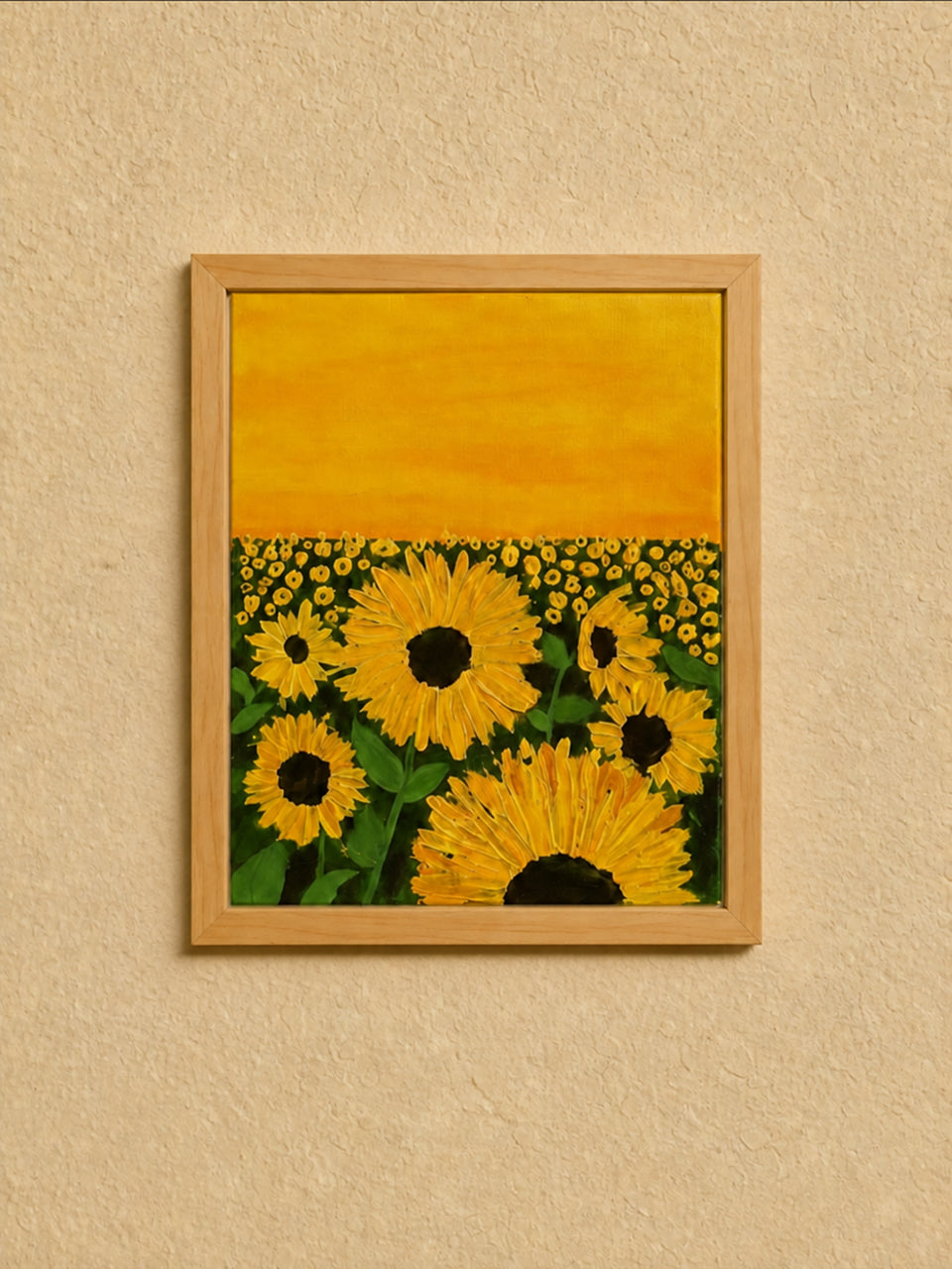 Sunflower Knife Painting by tofha